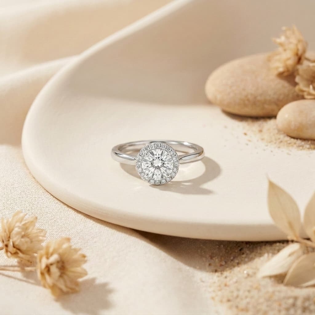 Halo Engagement Ring